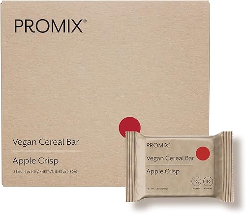 Miniatura 2 de Promix Nutrition Barritas de proteína vegana  Golosinas crujientes de malvavisco altas en proteínas y bajas en calorías  Kosher, sin soja, crujiente