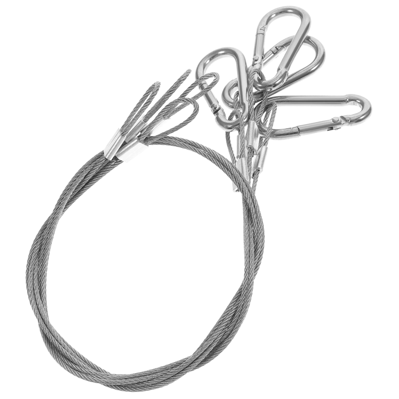 Cabilock Heavy Duty Stainless Steel Cable Lock Braided Safety Ropes for Luggage Lights Plant Lights Tension Wire