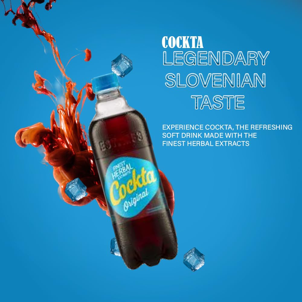 Cockta Legendary Taste with Finest Herbal Extract Soft Drink New To Market Non-Alcohol Market Pantry Drink Slovenian Delight for Your Legendary Moments New Beverage Perfect for Any Occasion