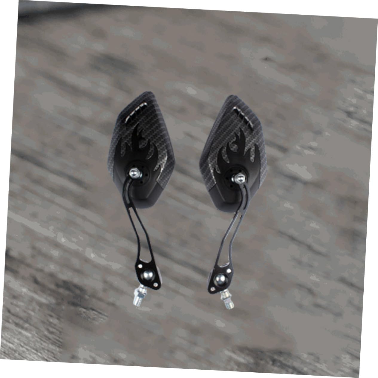 Specchietto Manubrio per Bici da Corsa in Fibra di Carbonio Nero, Leggero e Resistente, Angolo Ampio Regolabile, Facile da Installare, Set per Manubrio 21-23mm
