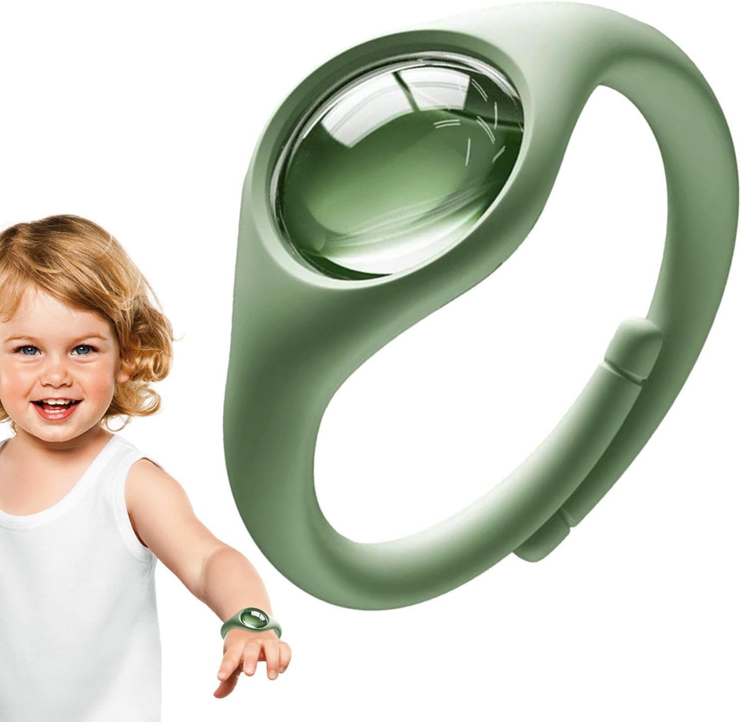 GLIVE (LABEL) Housefly Bracelet Outdoor,Fly Bite Relief Wristband Bees Keep Away Bracelets | Camping Accessories Fly Control Band Protection Bracelet Mosquito Repellent Bracelet (Olive Green)