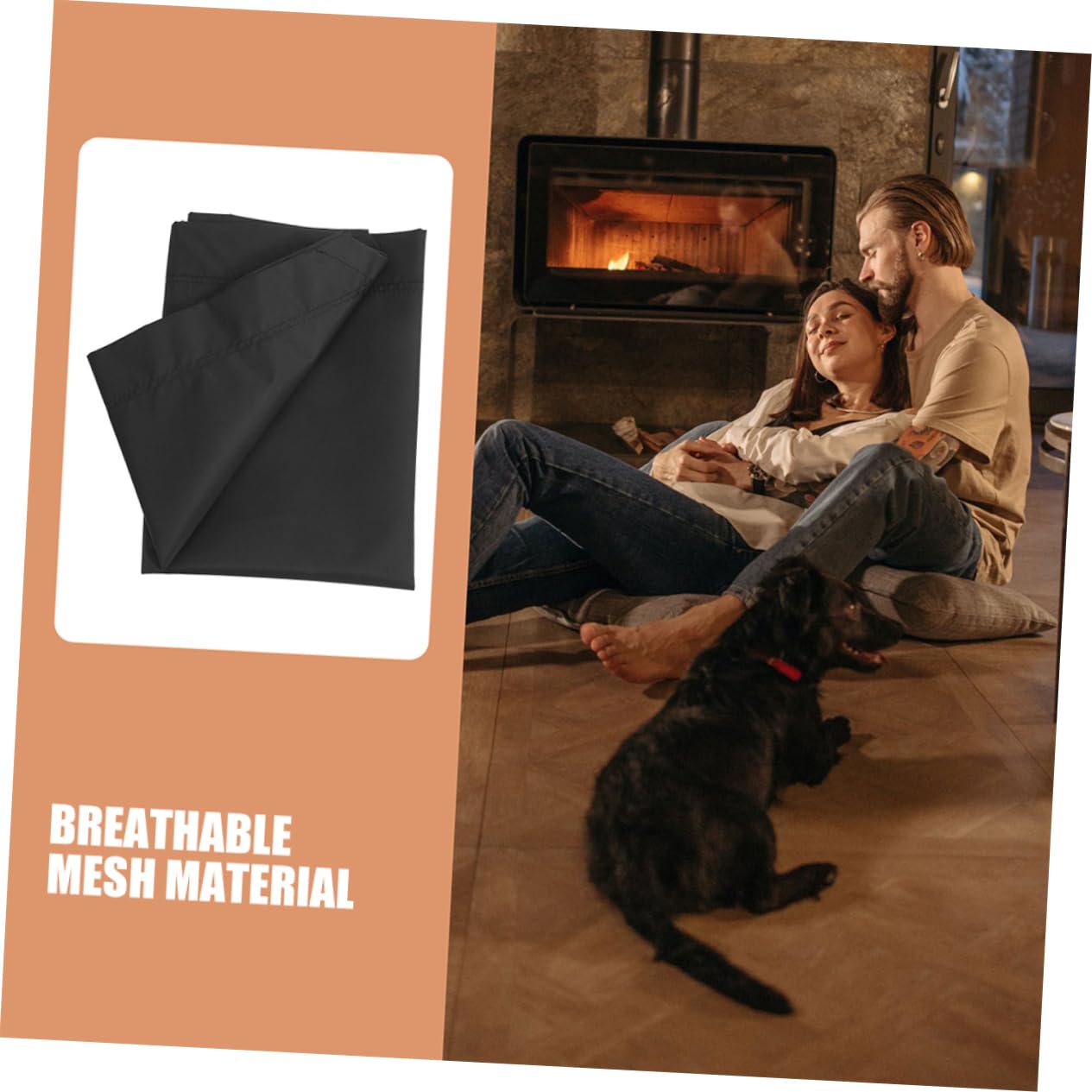 WOONEKY Fodera di Ricambio Traspirante per Lettino Rialzato per Cani, Copertura Estiva in Rete Lavabile, Cuccia per Animali Domestici da Esterno da Viaggio, Design Robusto e Facile