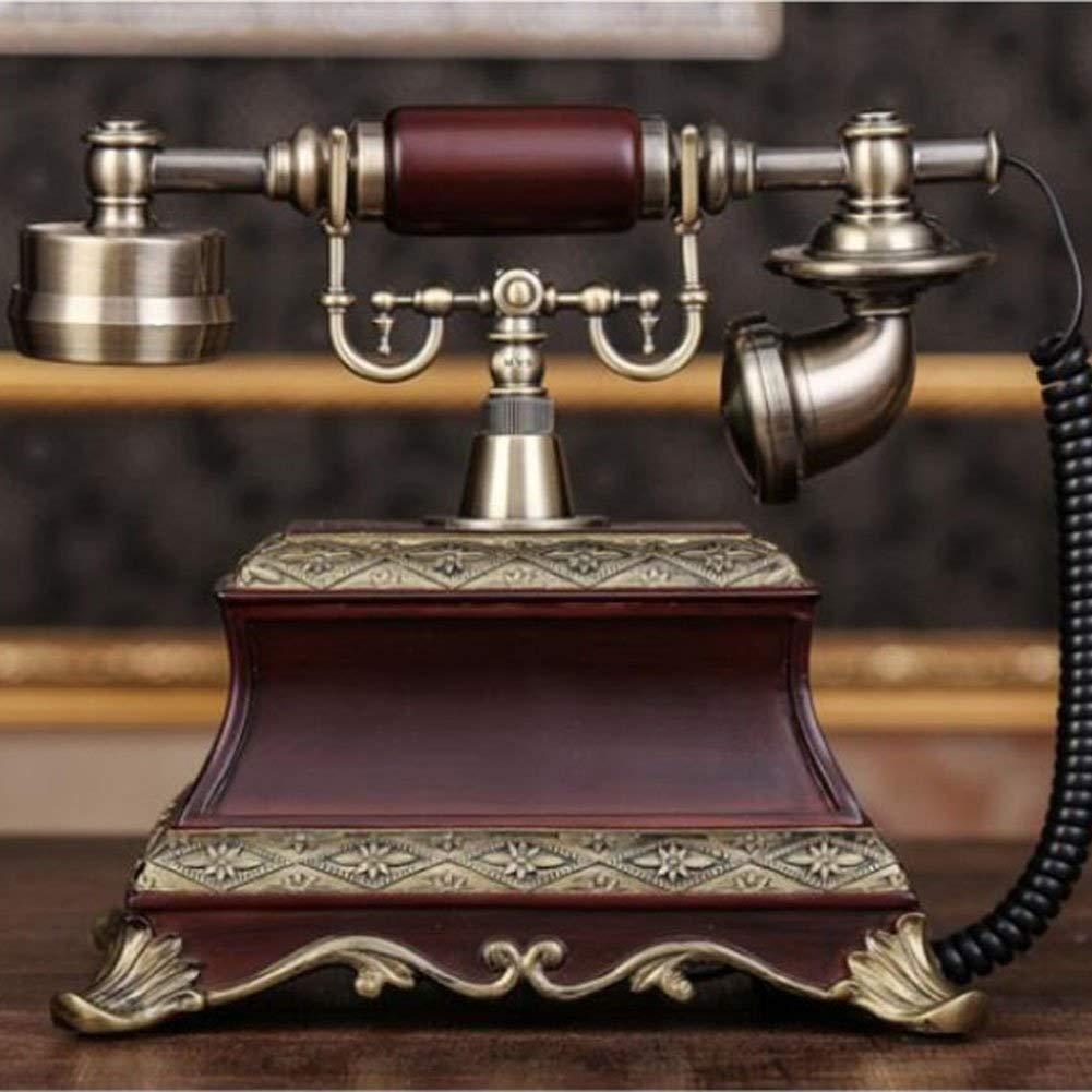 Telefon retro Vintage telefon Europejski ogród Retro telefon Vintage stacjonarny telefon stacjonarny do domowego biura
