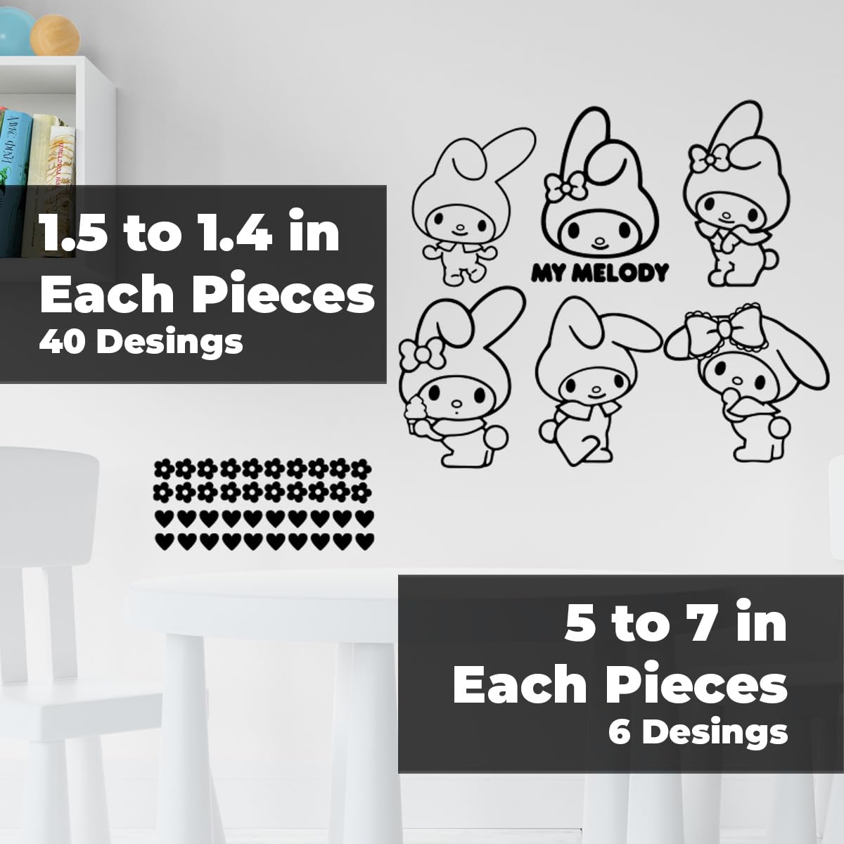 Amazon.com: Vinyl Wall Art Decal - My Melody - 21