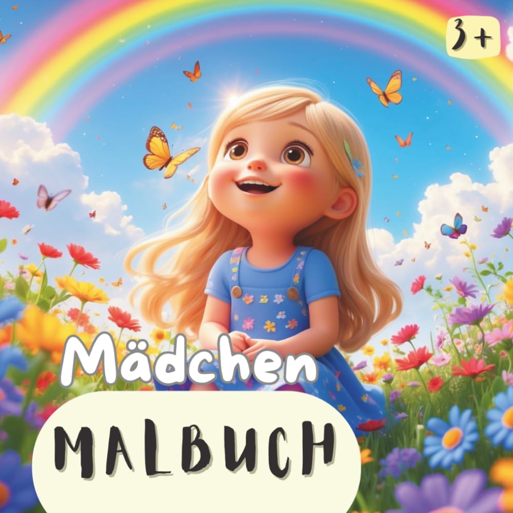 Mädchen Malbuch - Girls: 30 Ausmalbilder für Mädchen ab 3 Jahren (Malbücher Lena Wolff)