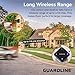 Guardline 1320 Foot Range Wireless Driveway Alarm [2 Motion Detector Alarm Sensors & 1 Receiver] Weatherproof Outdoor Security Alert System for Home & Property