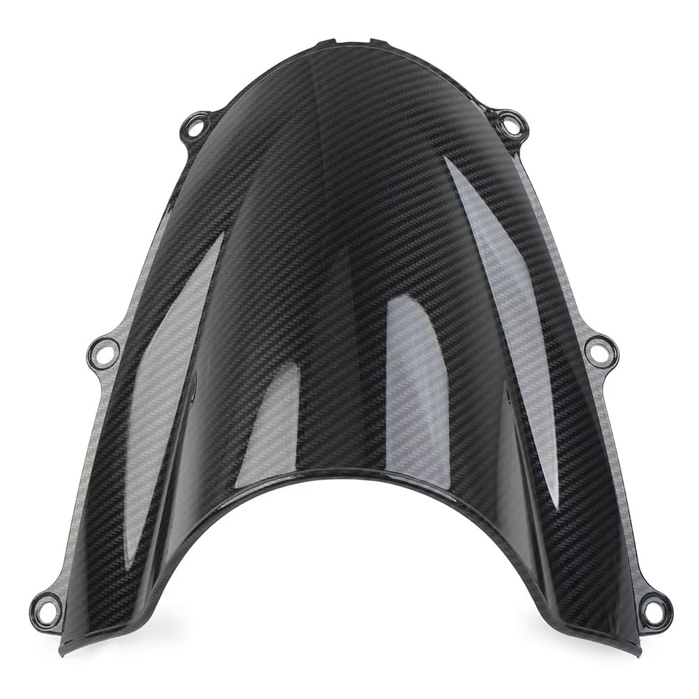 Parabrezza Moto Parabrezza A Doppia Bolla In Fibra Di Carbonio ABS Per Moto Per CBR600RR 2005-2006, Nero Paravento Per Moto