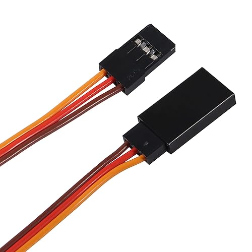 Miniatura 12 de Cable de extensión servo de 3 pines hembra a macho conector de cable JR para control remoto RC Car Airplanes (39.4 in)