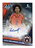2023-24 BOWMAN UNIVERSITY CHROME PROSPECTS AUTOGRAPH #BCPA-AH ADEN HOLLOWAY AUTO AUBURN TIGERS BASKETBALL OFFICIAL TRADING CARD OF NBA