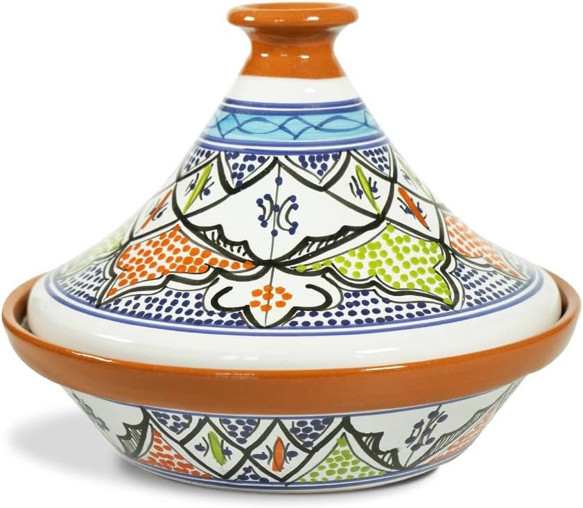 Glazed Terracotta Tagine (Blue)