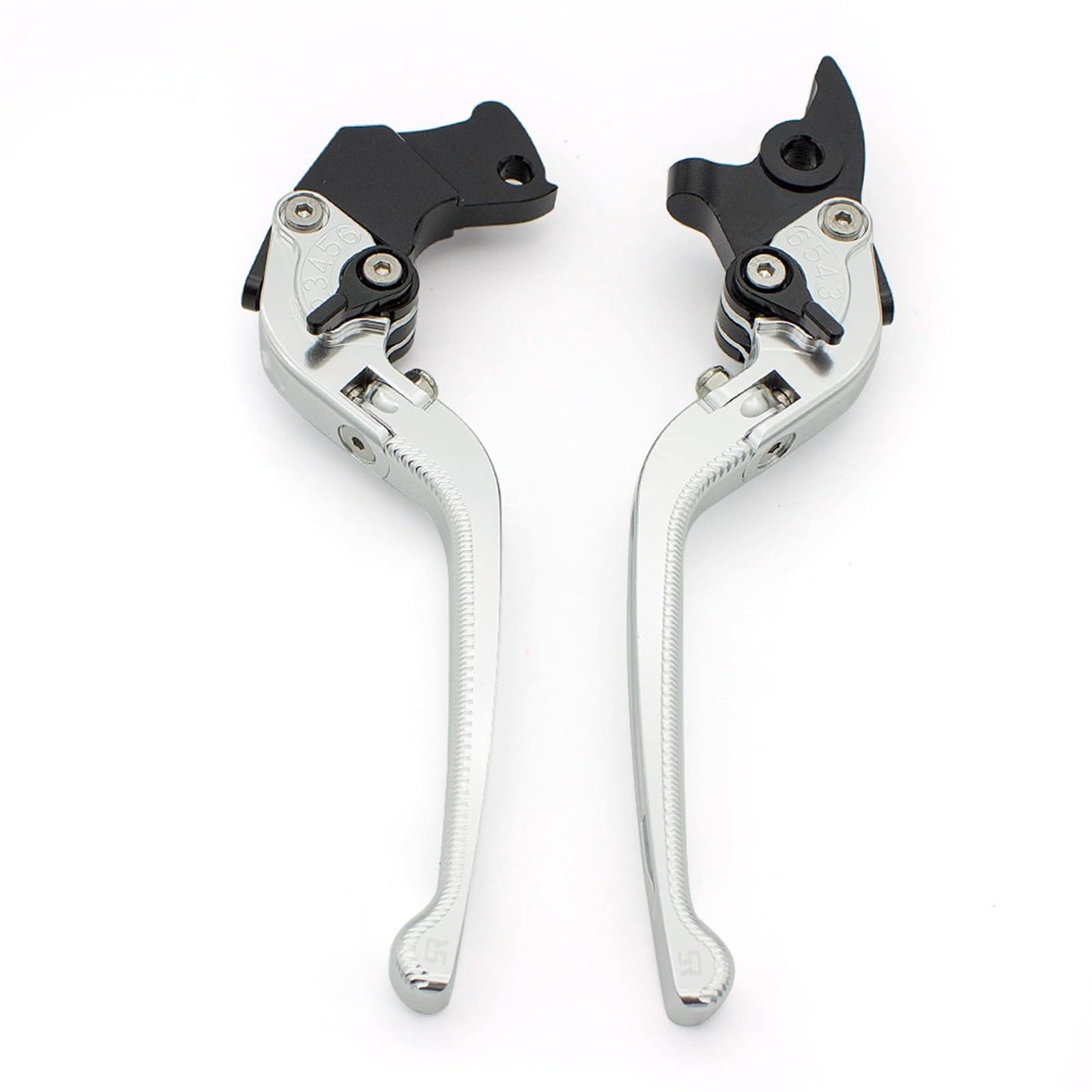 Gjihkwgz Motorcycle Brake Clutch Lever for Triumph for Tiger 800 XC 11-14 for 675 for Street for Triple 08-16 Adjustable Motorcycle Folding Brake Clutch Levers Clutch Brake Lever(Silver)
