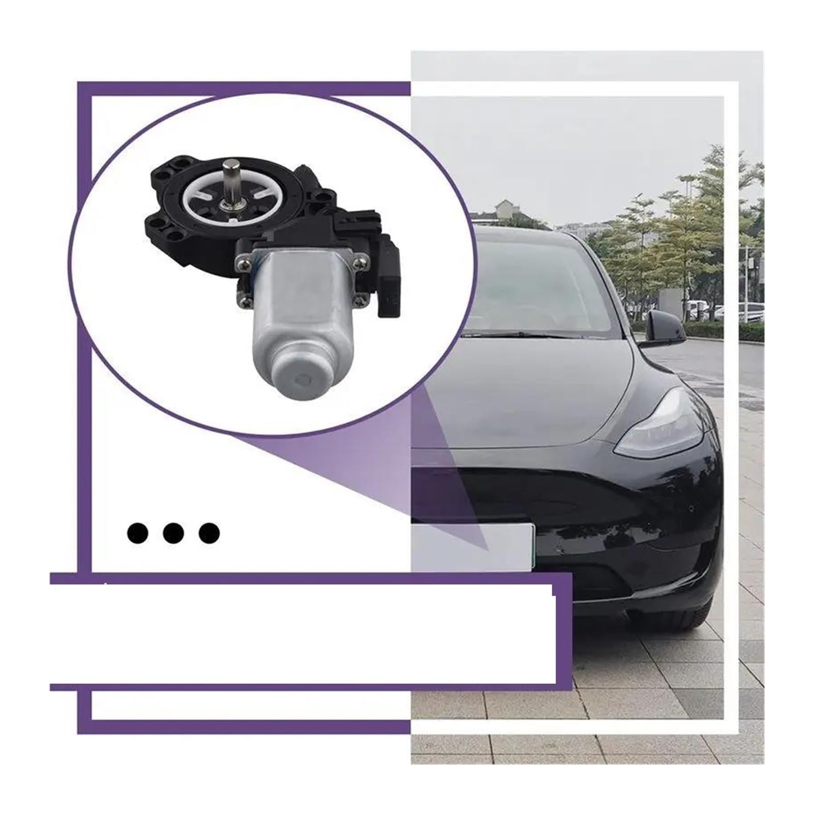Meccanismo Alzacristallo Motore Regolatore Finestra per Tesla per Modello 3 2017- | Accessori per auto Parte di ricambio anteriore sinistra