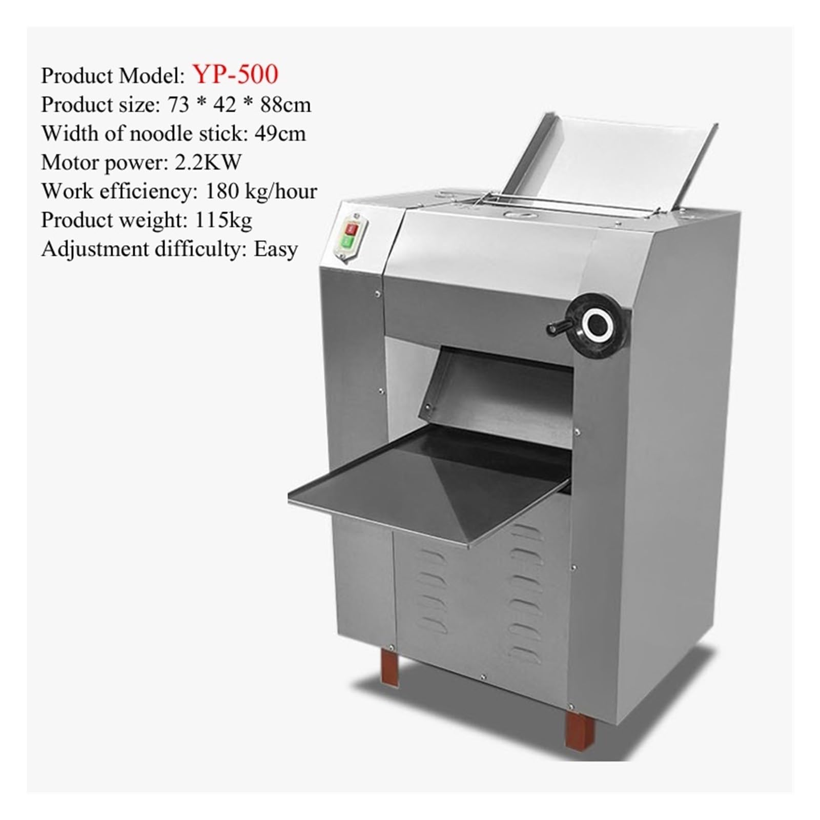 Laminadora De Masa Manual For El Hogar, Máquina For Hacer Pasta Casera, Cortadora, Mezcladora Ramen, Prensa Estirado Y Alimentos FáCil De Usar Y Limpiar