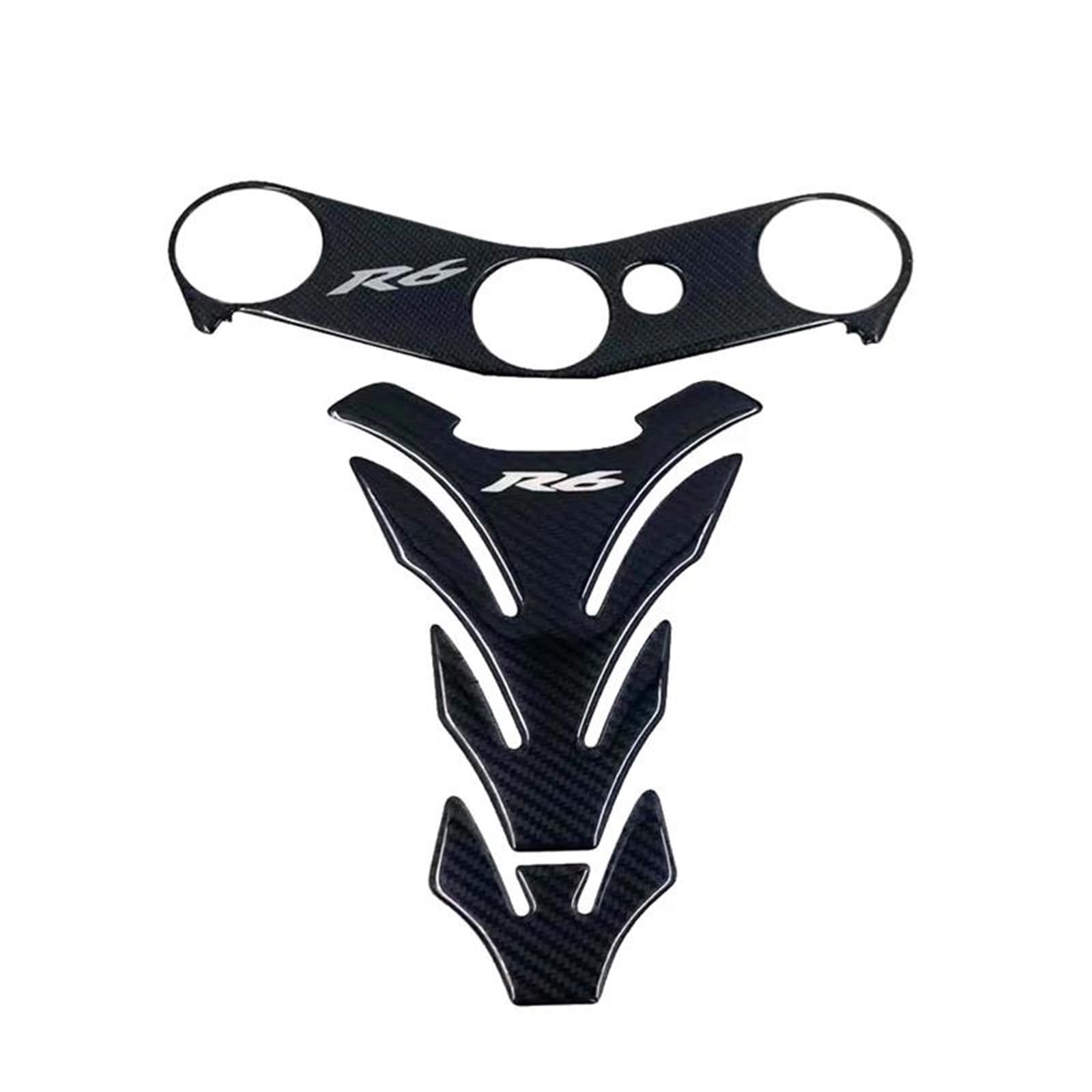 Motorcycle Stickers Carbon Fiber Tank Pads Protective Decals for Yamaha YZF600 YZF-R6 R6S Tank Sticker(Color9)