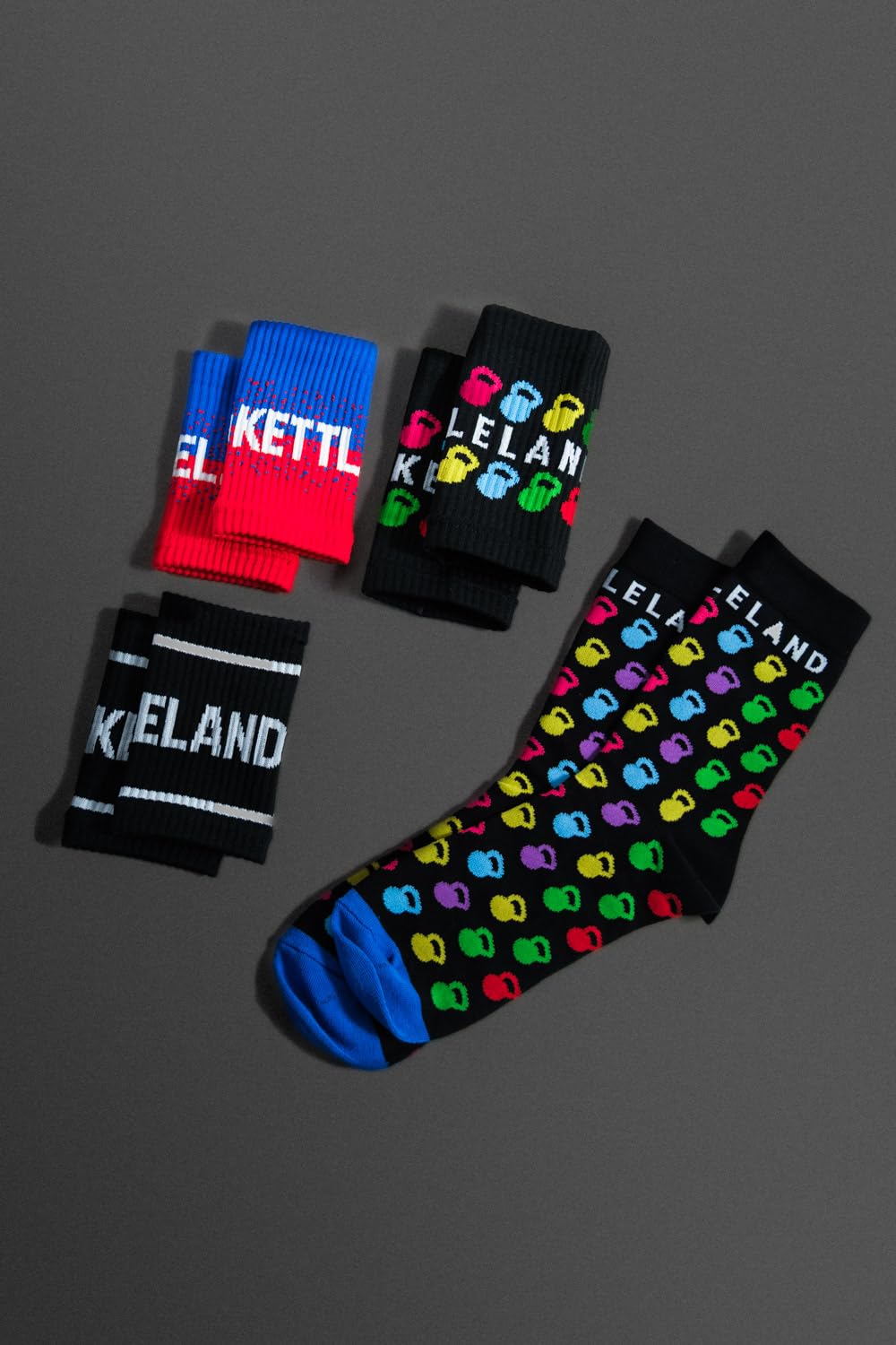 Pack de entrenamiento Kettleland Calcetines y 3 Muñequeras