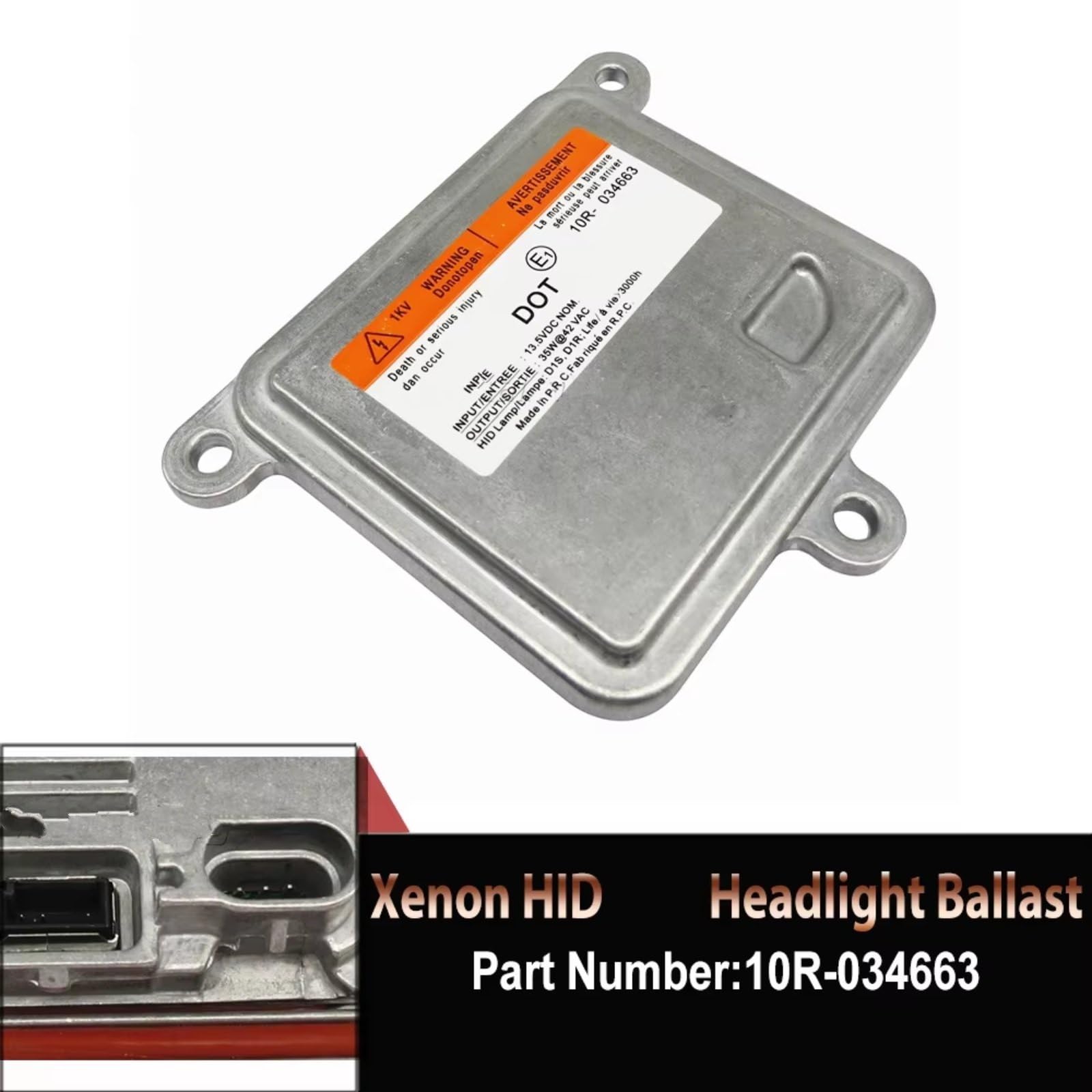 HID Vorschaltgeräte Kompatibel Mit Ford Für Focus Mk3 2011–2012 10R-034663 Xenon-Vorschaltgerät Steuergerät Für Versteckte Scheinwerfer Modul D1S D3S