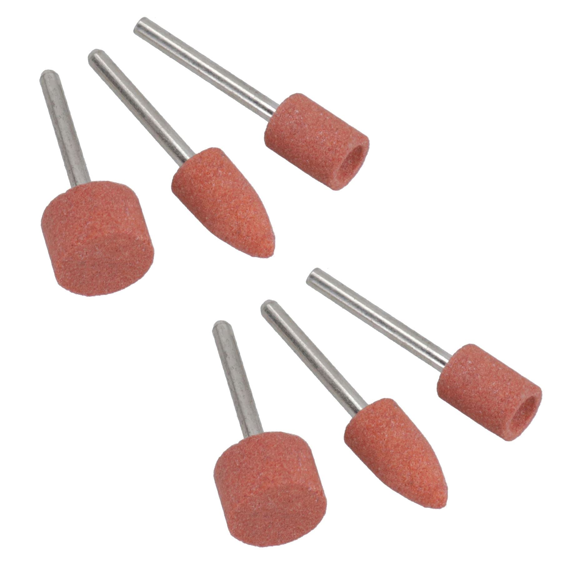 6pc Rotary Circular Grinding Sanding Wheel Set 9, 10, 15mm 3.17mm Mandrel