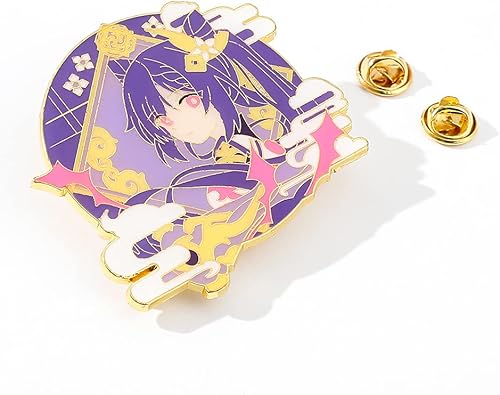 Miniatura 2 de Genshin - Broches esmaltados con diseño de personajes de juegos calientes, broche de solapa, regalo para fanáticos, broche de metal con insignia de