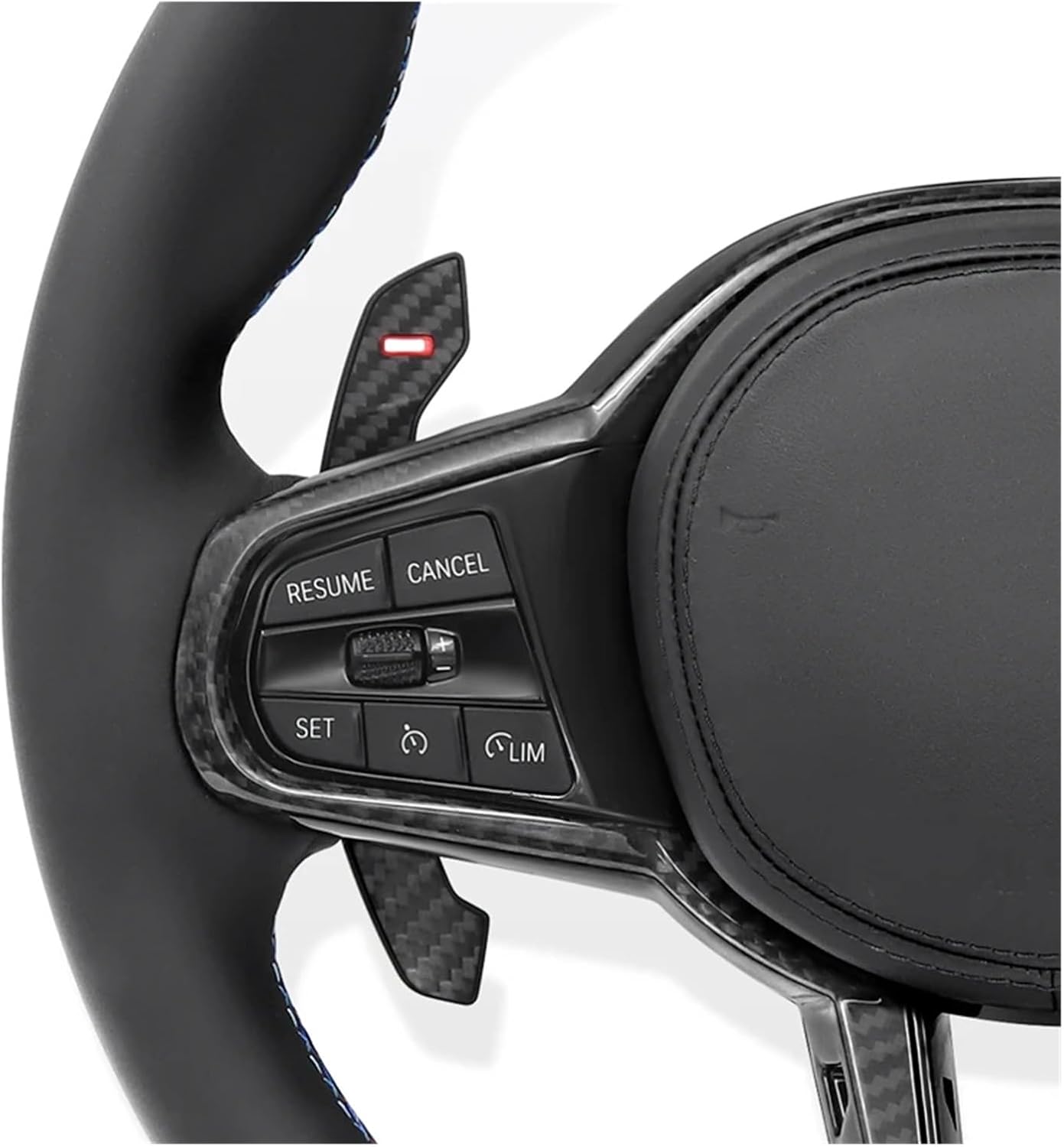 M Sport Leather Steering Wheel Compatible For BMW G01 G02 G05 G06 G20 G21 G80 G81 G22 G23 G26 G30 G32 G87 G80 3 4 5 Series Car Accessories(Style 02)