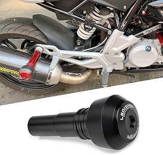 Acessórios proteção contra quedas deslizante de exaustão amortecedor deslizante compatível com Yamaha YZF R15 V2 V3 V4, MT-03 MT03, YZF-R3 R3, YZF-R25 R25, YZF R6, FZ1N FAZER,FZ8N FZ8S, FZ-S 150/FZ-X 150 (preto)