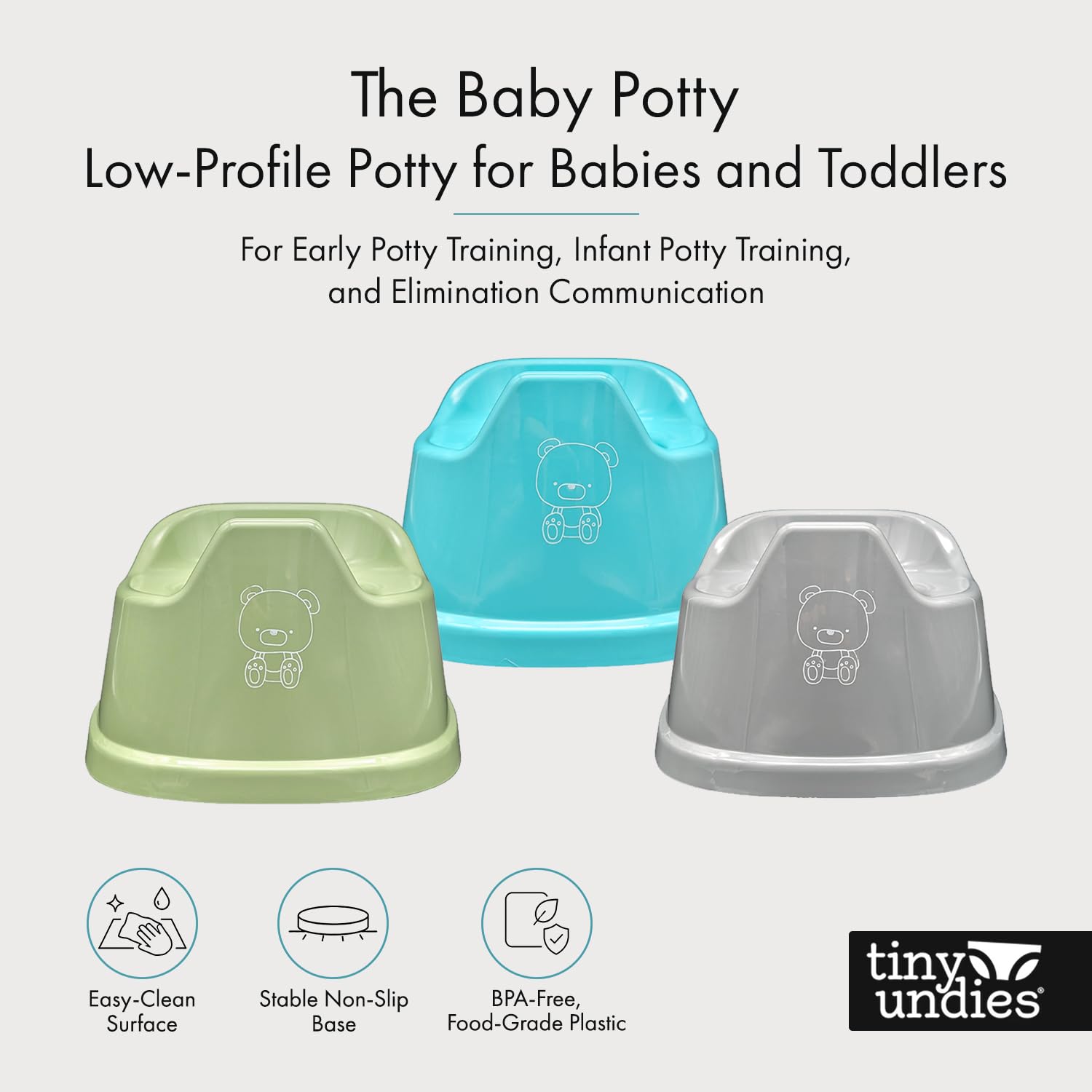 The Baby Orinal - Mini orinal | Entrenamiento temprano para ir al baño | Eliminación de comunicación | Portátil y ligero | Promueve la independencia | Inodoro de entrenamiento infantil (verde salvia)