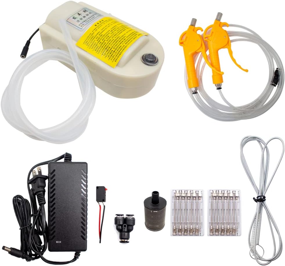 Electric High Pressure Bacon Pump Gun Meat Saline Syringe Pump Electric Injector Meat Processor (double gun)