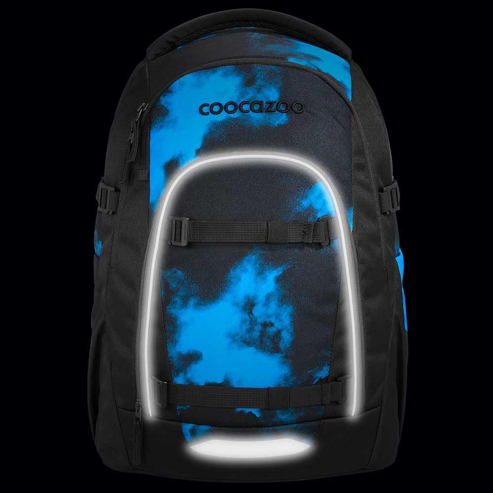 coocazoo MATE Schulranzen-Set 3tlg für Mädchen und Jungen ab der 4. Klasse mit Rucksack. Schlamperetui und Sportbeutel (Mystic Clouds V2)