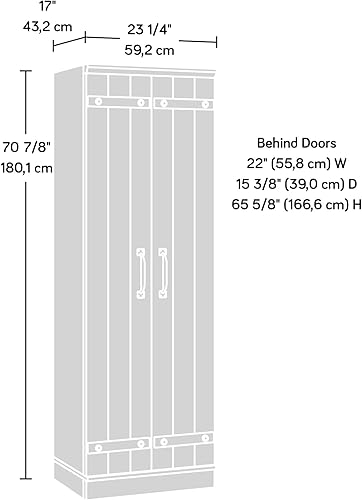 Miniatura 3 de Sauder HomePlus - Armario de almacenamiento de 2 puertas con acabado de roble salado