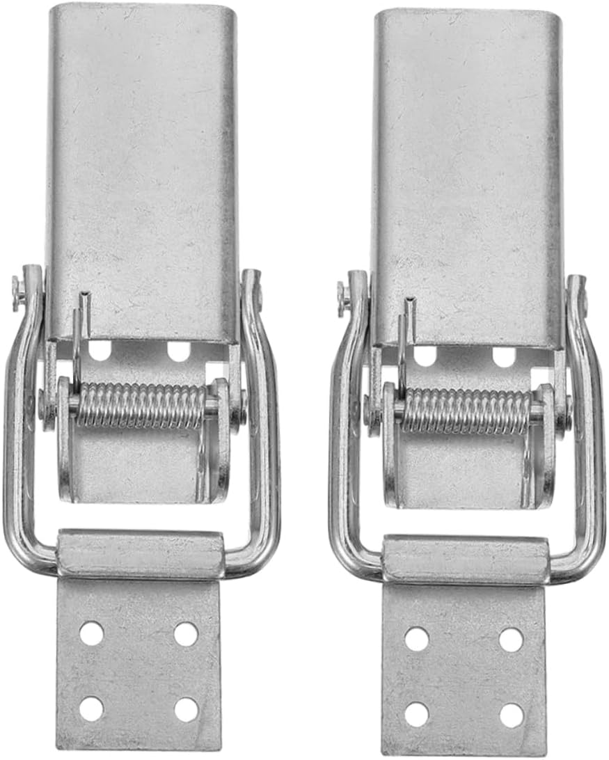 2Pcs Heavy Duty Spring Lock Galvanized Trailer Latch for Secure Cargo Essential Hardware for Trucks and Trailers Strong and Durable Locking Mechanism