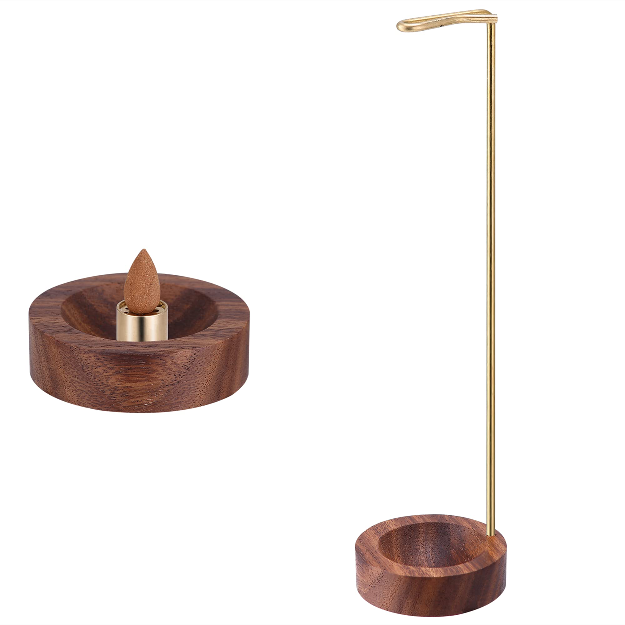 Uhetoice Incense Holder for Sticks,Reverse Incense Burner,Multi-Purpose Incense Burner,9-Hole for Incense Stand,Easy to Clean,Upside Down,Modern Incense Stick Holder