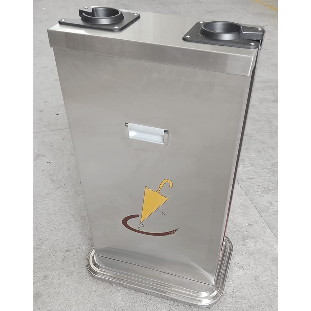 Envoltura automática de bolsas para paraguas húmedo, máquina de embalaje comercial de doble soporte de acero inoxidable.