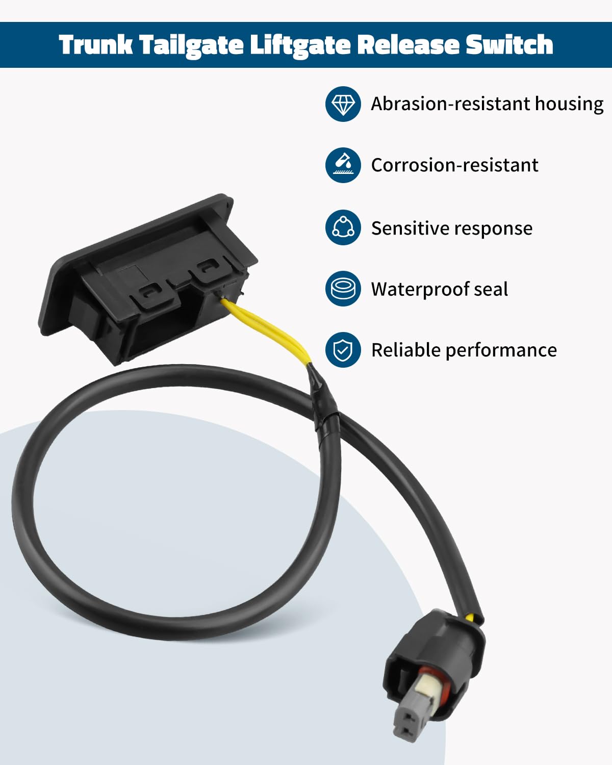 Liftgate Tailgate Release Switch Fit for Chevy Silverado 1500 2500 HD 3500 HD Blazer GMC Sierra 1500 2500 3500 HD Hummer EV Rear Trunk Lid Latch Button