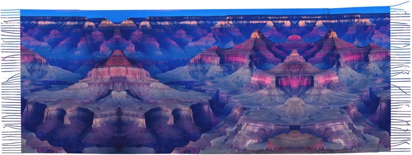 (Beauty Grand Canyon) Women's Soft Warm Scarf Large Plush Shawl Wrap with Fringe Fashion Winter Scarves for Cold Weather
