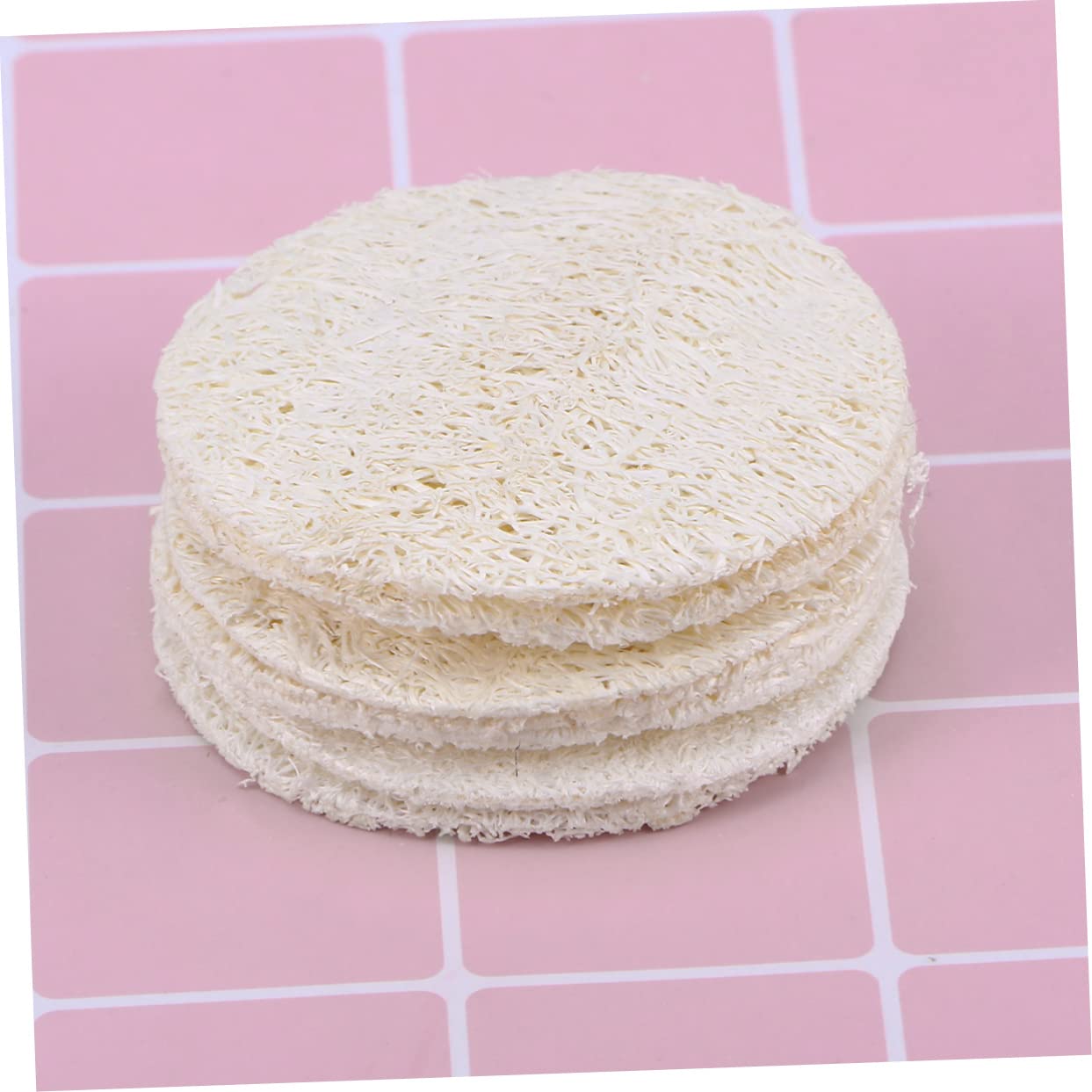 Healvian 500 Piezas Almohadillas De Lufa Esponja Facial Esponjas De Lufa Exfoliantes Almohadillas Redondas De Algodón De Bambú Almohadillas Exfoliantes Depurador Tina Protección De La Piel