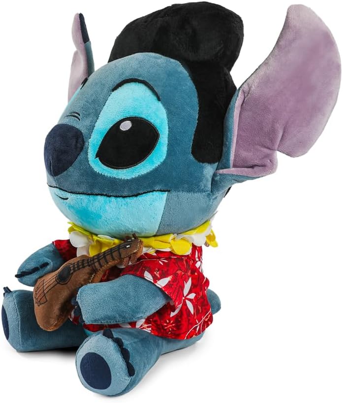 Collectible Disney: Lilo and Stitch- Blue Hawaii Elvis Stitch HugMe Shaking Action Vibrating Plush