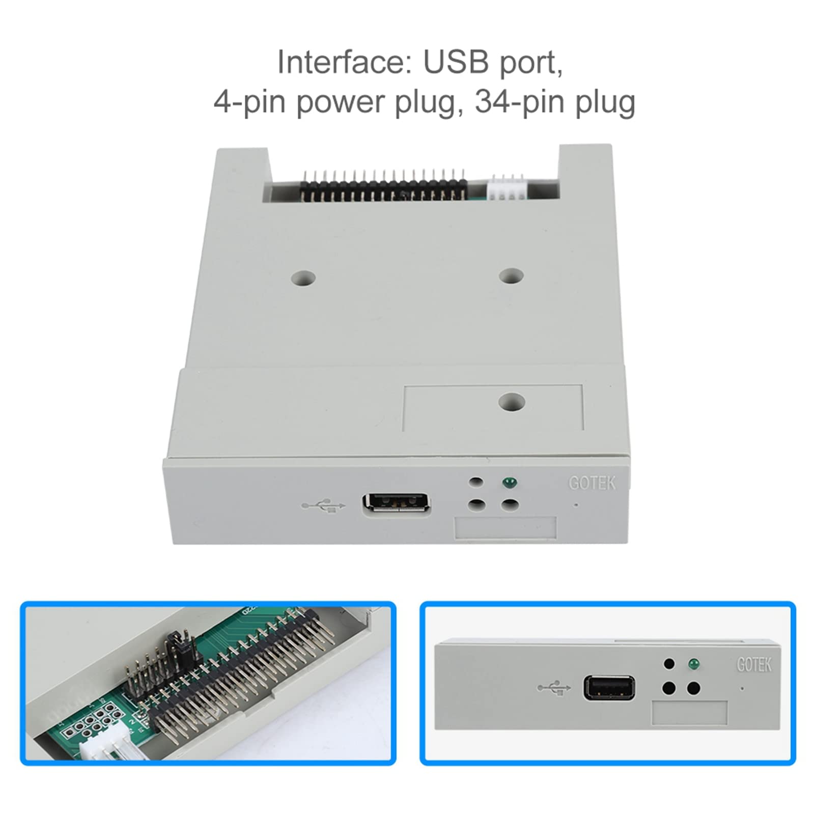 Pilipane SFR1M44-U 3, USB-SSD-Diskettenlaufwerk-Emulator, 5 Zoll 1,44 MB, Plug-and-Play