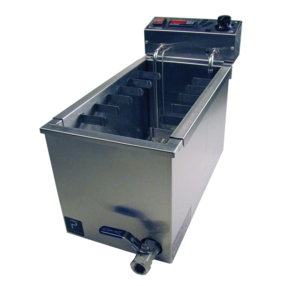 Paragon Mighty Corn Dog Fryer Machine for Professional Concessionaires Requiring Commercial Quality & Construction 37.5 Pound Oil Capacity 3000 Watts Electric 220 Volt Requires 6-15 Receptacle