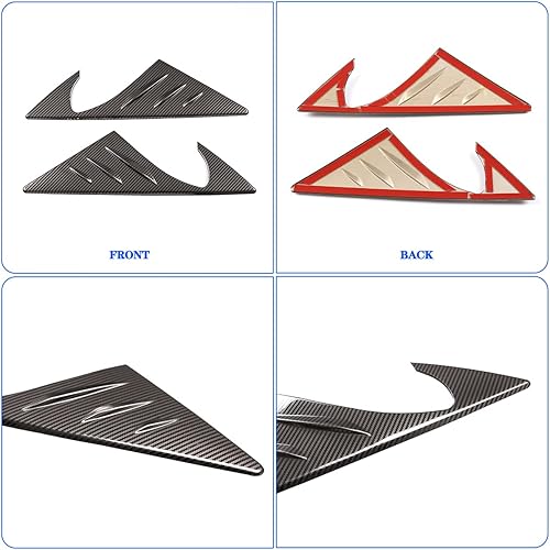 Miniatura 5 de Compatible con Toyota Supra GR A90 A91 MK5 2019-2025 cubierta de alerón lateral para espejo retrovisor, canaliza el aire del automóvil, reduce el