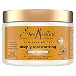 SheaMoisture Deeply Moisturizing Body Butter with Raw Shea Butter, Argan Oil and Pro-Ceramides, Rich Hydration & Healing of Dry Skin, 48H Moisturizing 11.5 oz