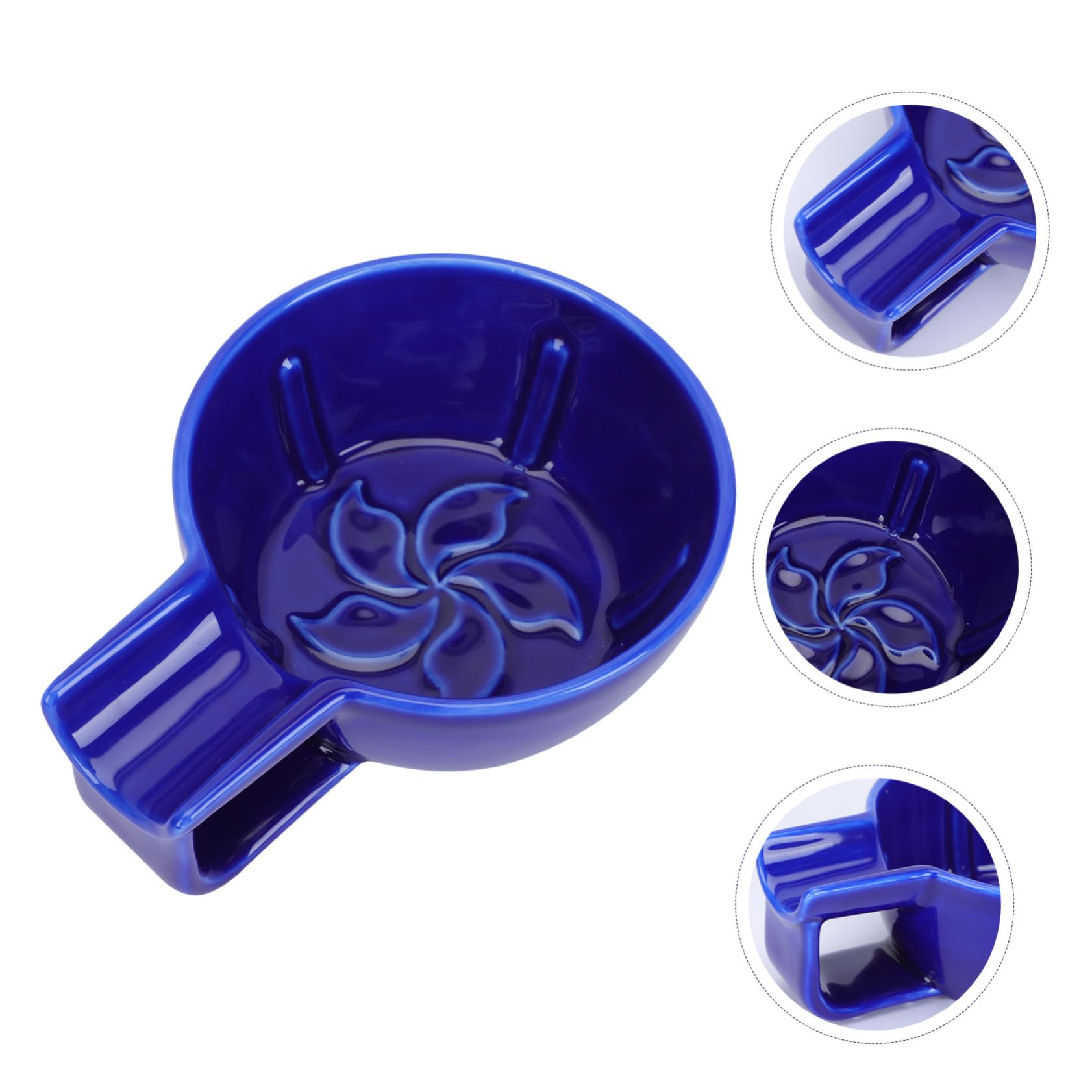 Ciotola da Barba in Ceramica 12 Cm Capacità Alta per Schiuma da Barba Uomo Accessorio Rasatura Barbiere Salone Famiglia