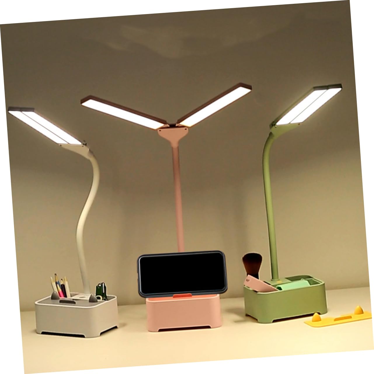 ARTIBETTER 1set Portable Eye Lamp Dual Dimmable Reading Light for Study USB Rechargeable Creative Design for Bedroom and Home Use