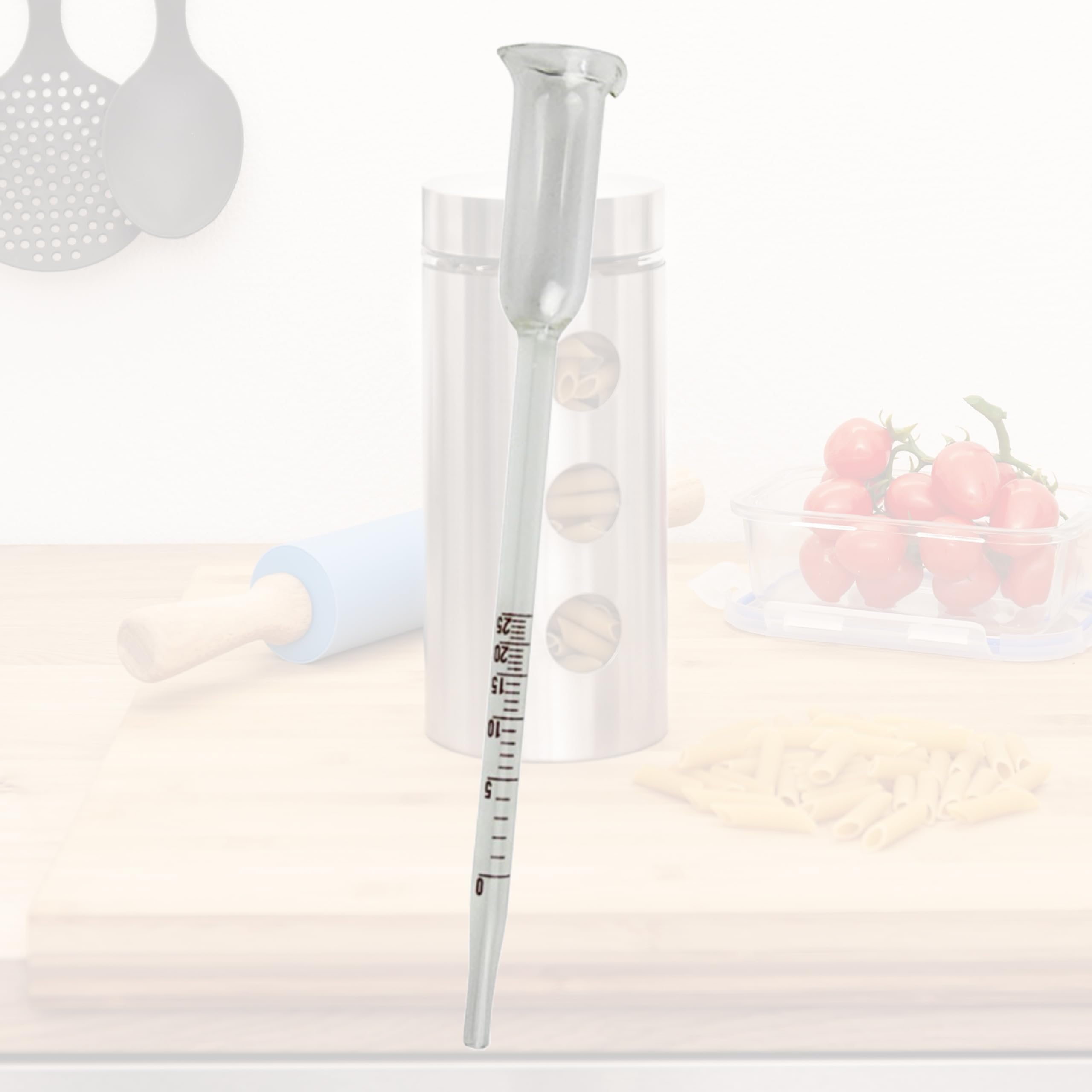 Vinometro Lantelme In Vetro - Misuratore Alcolico 0-25% Vol Per Vino, Grappa E Brandy, Made In Germany - Foto 9