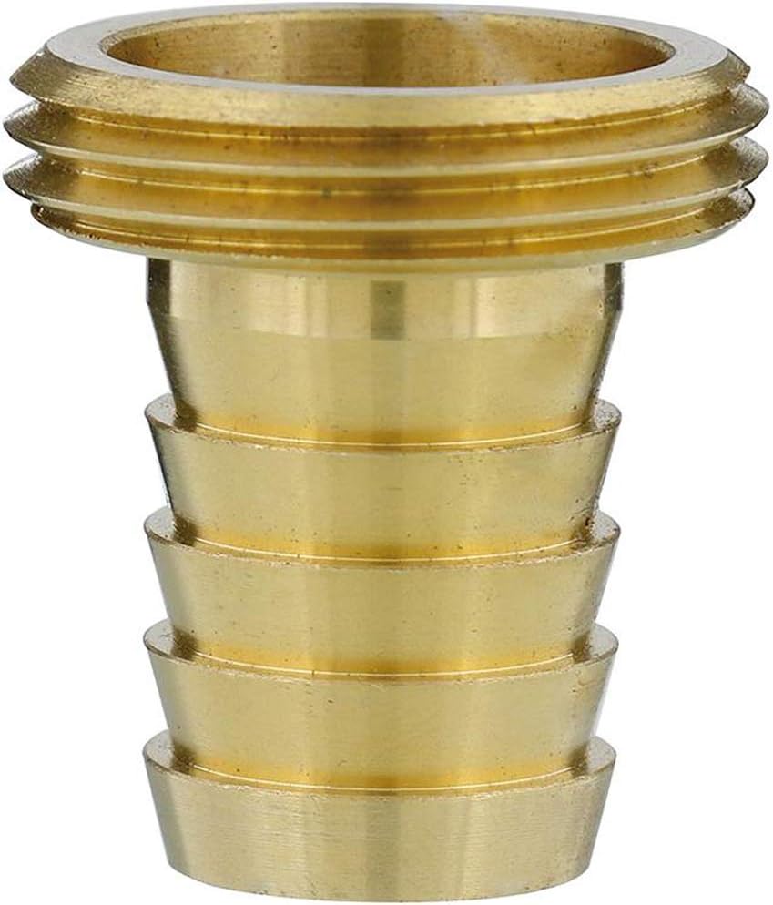 GARDENA Brass Hose Fitting 1-Piece: Screwing Of Highquality Brass, 33.3 mm (G 1 ") - Thread, For 19 mm (3/4") - Tubing (7148-20)
