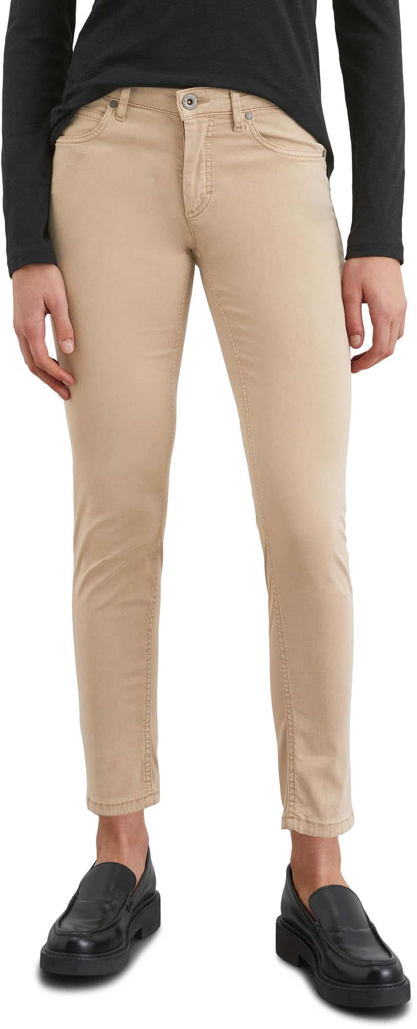 Marc O'polo Women's Brown Marc Oߴpolo Slim Fit Trousers With Stretch, Beige (Norse Sand), W30/L34