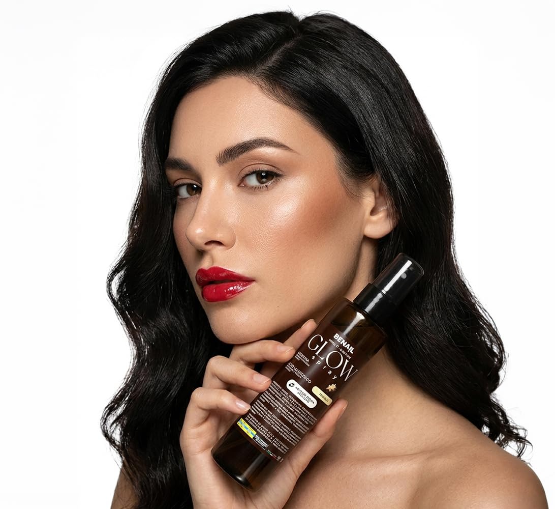 Benail | Glow Spray Idratante Mani e Unghie con Acido Ialuronico e Cheratina, crema mani antiage, Trattamento Cuticole Profumato, lentivo, idratante con Asciugatura Rapida, Made in Italy