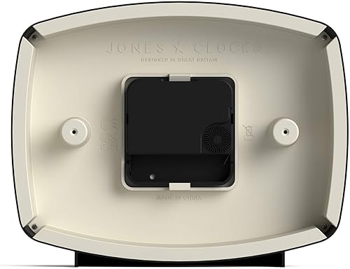 Miniatura 7 de JONES CLOCKS Reloj de escritorio de película, diseño rectangular retro, color negro, diseño retro, mezcla estilo de mediados de siglo con un acabado