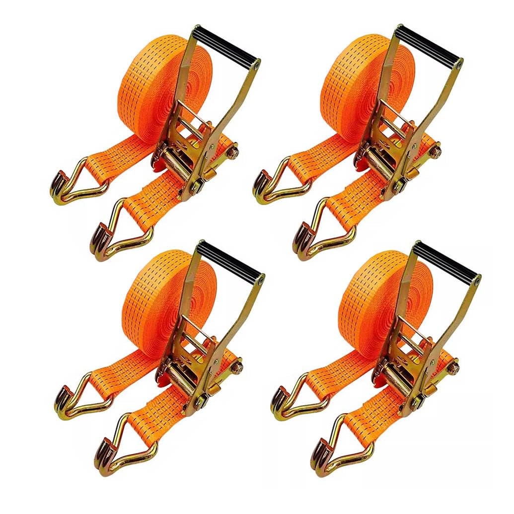 40mm Spanngurte Mit Ratsche Und Haken 5000kg Bruchfeste Frachtratschen Zurrgurte Mit Ratsche Spanngurte Mit Haken Zum Bewegen Und Sichern Von Fracht Und Motorrädern(W5cm/1.96in,L6m/236in)