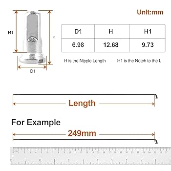 Amazon.com: 36PCS 12G Fit For Bicycle Spokes With Nipples
