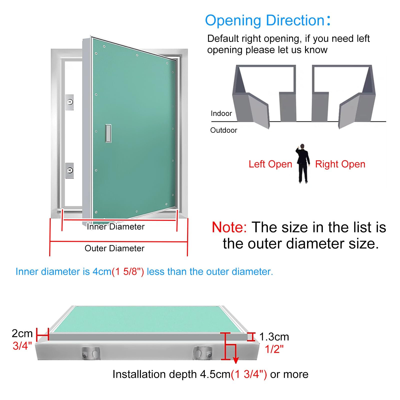 Uniwersalny uchwyt 450 x 900 mm do 600 x 900 mm duży otwór do prania idealny do łazienki i kuchni