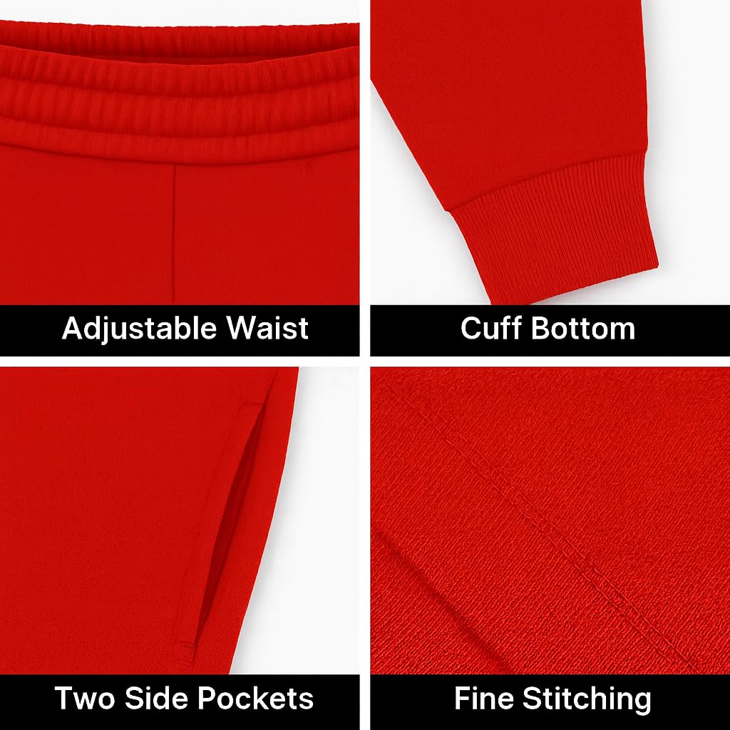 KHIM Pantalones deportivos unisex para niños y niñas